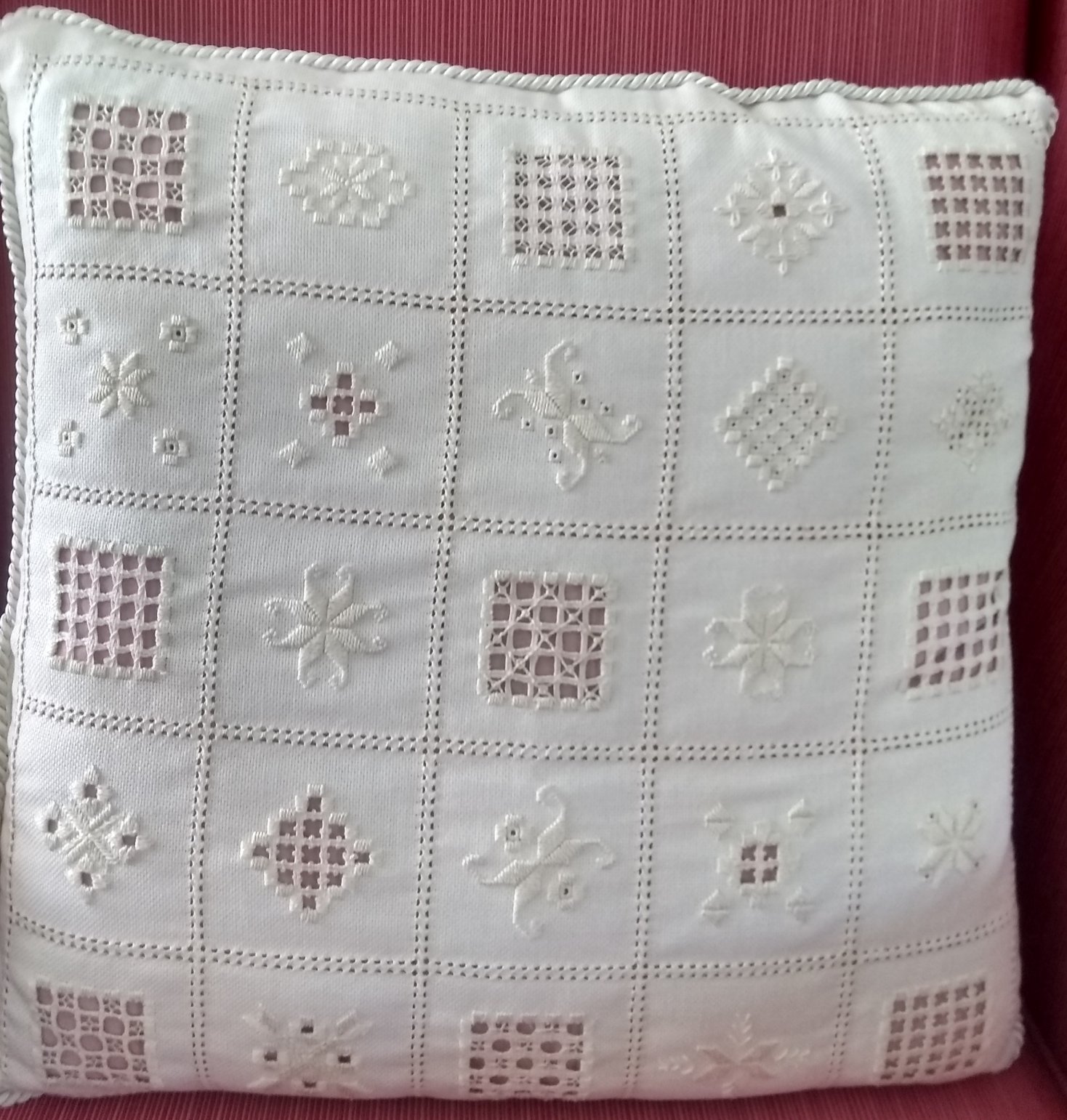 Hardanger Cushion 2023 photo cropped and smaller